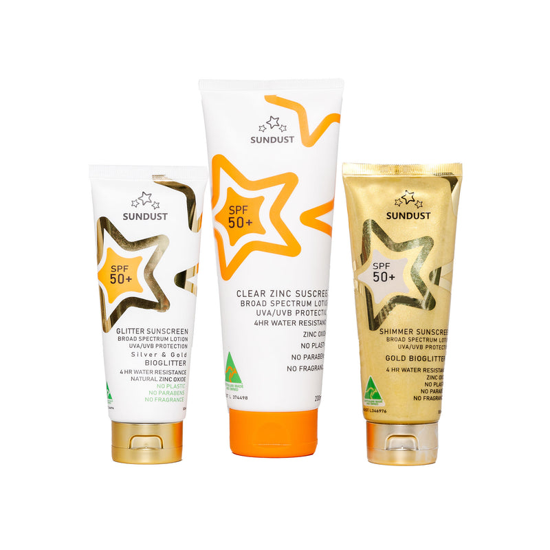 SunDust Sunscreen Collection 3 Pack Bundle